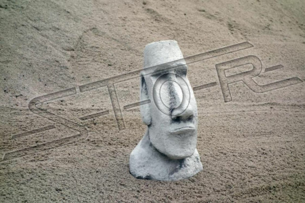 Garden Decoration Moai Terrace Stone Figures Figure Decorative Statue