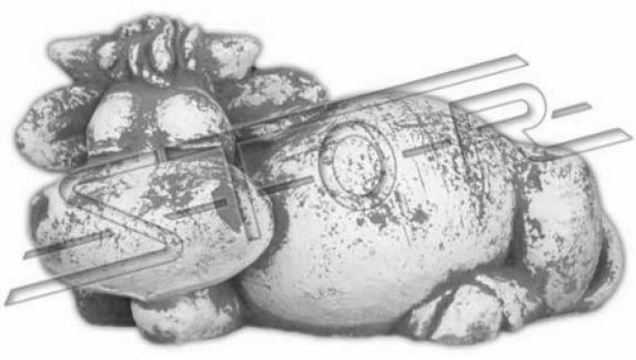 Garden Decoration Hippo Patio Stone Figures Figure Decorative Statue