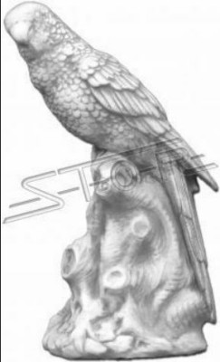 Garden Decoration Parrot Patio Stone Figures Figure Statue