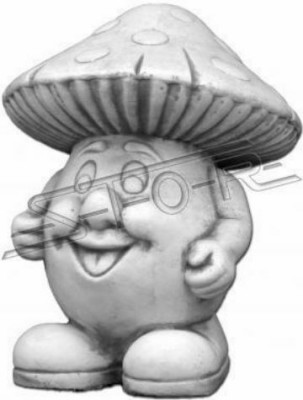 Garden Decoration Mushroom Patio Stone Figure Figurines Decor Nature Statue