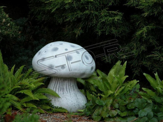 Garden Decoration Mushroom Patio Stone Figures Figure Decor Nature Statue