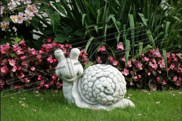 Garden decoration snail patio stone figures decoration
