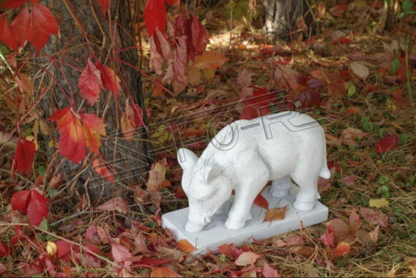 Garden decoration wild boar terrace stone figures decoration