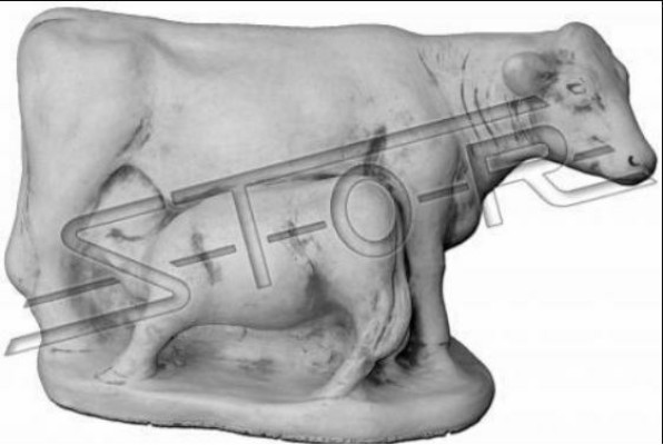 Garden Cow Decoration Stone Figure Patio Decoration Statue Sculpture