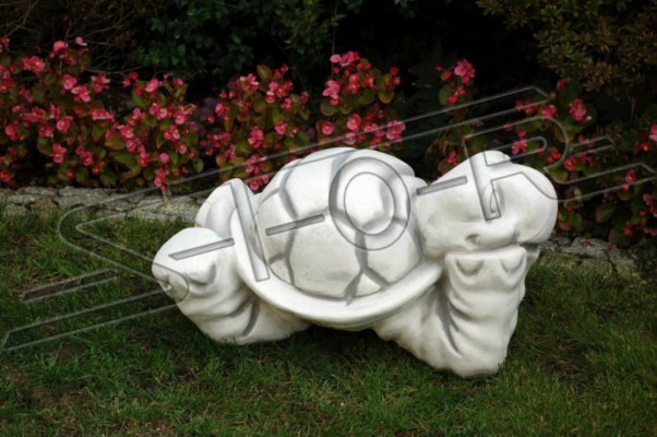 Garden Turtle Decoration Patio Stone Figure Decorative Statue