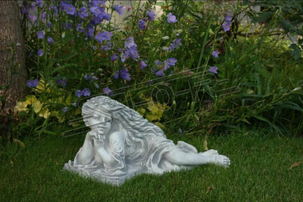 Garden figure angel garden 26cm pond figure people cast stone