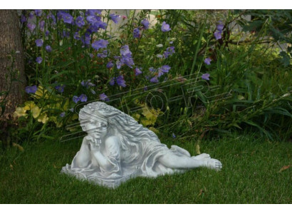 Garden figure angel garden 26cm pond figure people cast stone