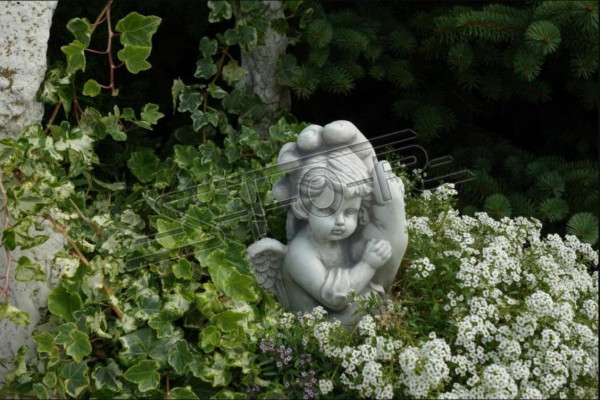 Grave Angel Cross Grave Decoration Grave Decoration Classic Stone Statue