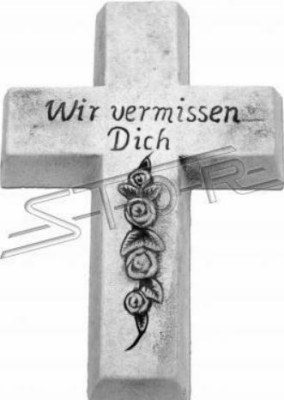 Grave Angel Cross Guardian Angel Grave Decoration Stone Figure Statue