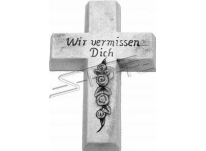 Grave Angel Cross Guardian Angel Grave Decoration Stone Figure Statue