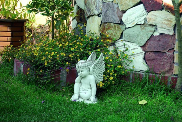 Grave decoration grave stone decoration decorative angel figure sculpture God holy