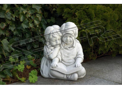 Boy & Girls Reading Garden Decoration Children Figure Figures