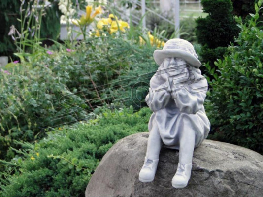 Boy Sitting Figure Statue Figures Sculpture Statues Garden Decoration Instant