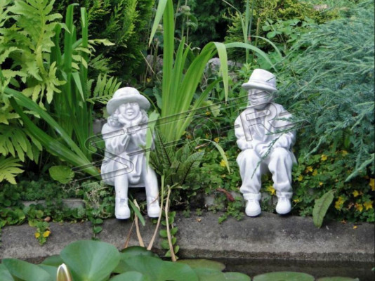 Boy Sitting Figure Statue Figures Sculpture Statues Garden Decoration Instant