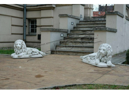 Lion Lying Statue Figure Garden Patio Decoration Sculpture Antique