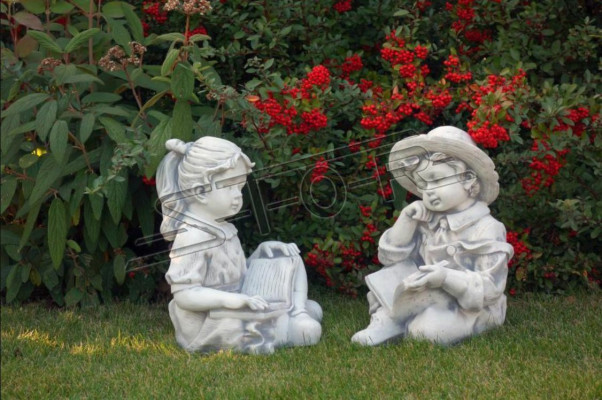 Girl Sitting Figure Statue Decorative Figures Sculpture Statues Garden