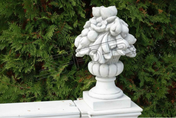 Column Statue Base Head Cover Column Antique Style Garden Decorative Statue