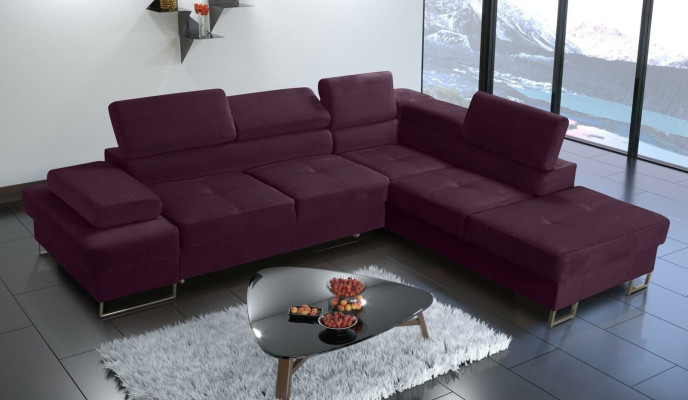 Corner sofa Upholstery Couch Textile Living room L-shape Modern Yellow Design Sofas new