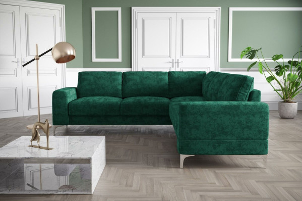 Couch Corner sofa Textile Living room Design Modern L-shape Turquoise Furniture Luxury Sofas