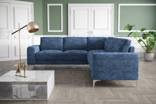 Couch Corner sofa Textile Living room Design Modern L-shape Turquoise Furniture Luxury Sofas