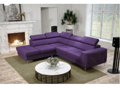 Design corner sofa L-shape couch upholstery luxury living room soft style couches new