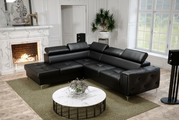 Design corner sofa L-shape couch upholstery luxury living room soft style couches new