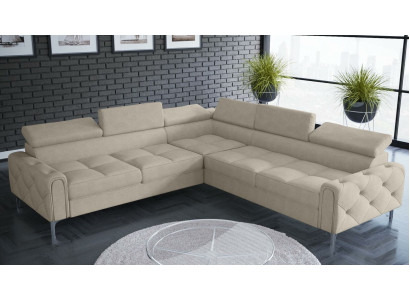Design Sofa Couch Corner Multifunction Upholstery Living room L-shape Textile new