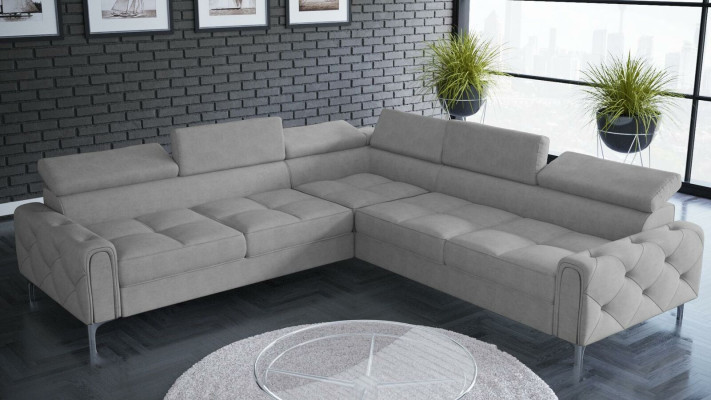 Design Sofa Couch Corner Multifunction Upholstery Living room L-shape Textile new