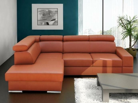 High-quality living room sofa corner sofa L-shape bed function textile modern couches