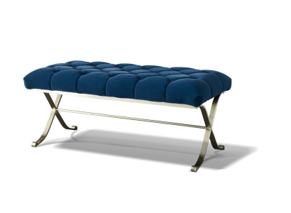 Stool Upholstered Stool Foot Shelf Furniture Living Benches Seat Textile Chesterfield