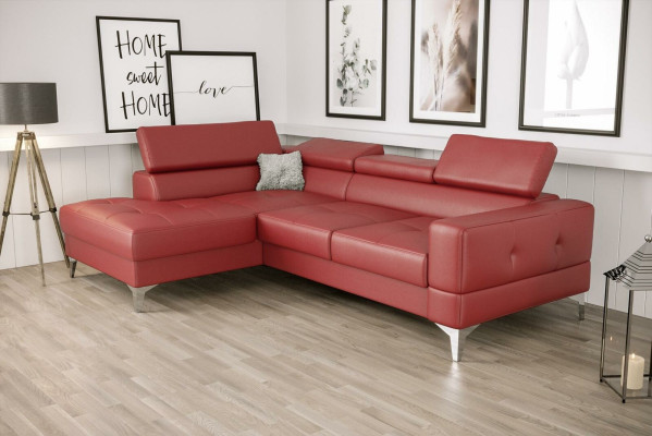 L-shape Furniture Design Black Leather Wood new Modern Luxury Italy Corner sofa Couches
