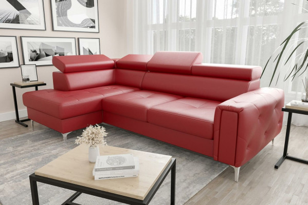 Leather sofa L-shape Couch Living room Corner Design Living landscape Couches Sofas new