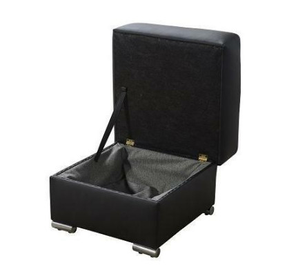 Modern Stool Stool upholstered footrest corner stool in Black Ottoman Stool