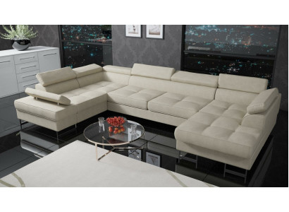 Textile Sofa Corner sofa Sofa Couch Upholstery Living landscape Leather Sofas Couches U-shape