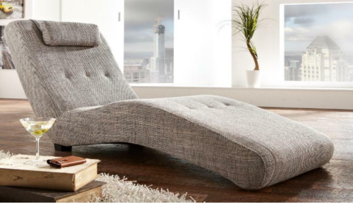 Chaise longue lounger lounge sofa Chesterfield couch sofa lounger textile