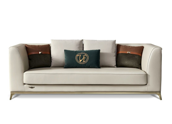 Desig Sofa 3 Seater Leather Sofas Couch Upholstery Suite Modern Three Seater