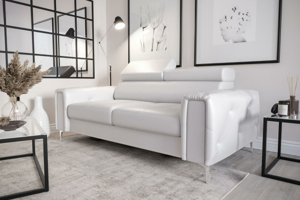 Design Couches Luxury Upholstery Furniture Sofa Couch Seat Leather Textile new 186x100cm