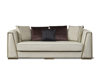 Luxury 3 Seater Couch Upholstery Sofa Leather Fabric Textile Couches Suite Three Seater