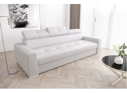Modern 3 Seater Sofas Room Furniture White Upholstery Three Seater Couch Design Sofa