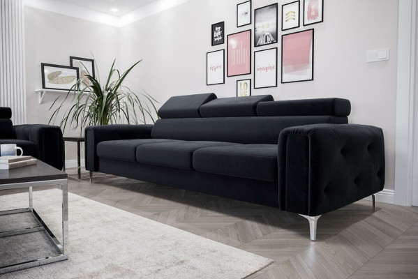 Sofa 3 Seater Textile Leather Sofas Couch Upholstery Luxury Furniture Modern Three Seater