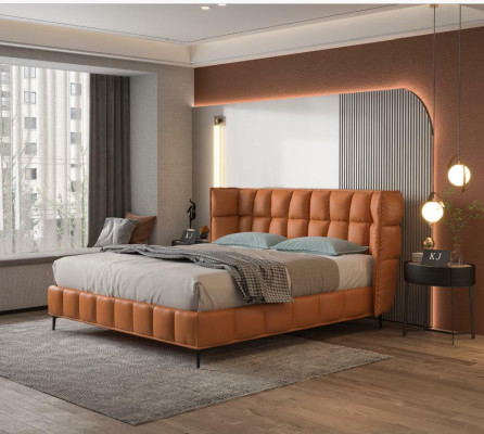 Bed Upholstery Design Luxury Hotel Beds Marriage 180x200cm Leather Double