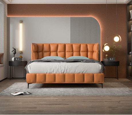Bed Upholstery Design Luxury Hotel Beds Marriage 180x200cm Leather Double