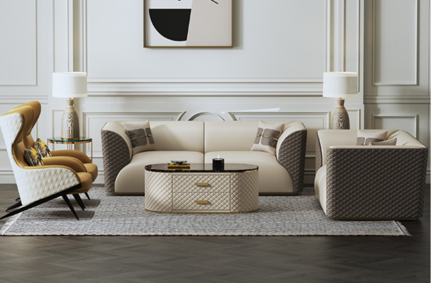 Sofa three-seater couch classic new upholstery 3 seater decorative leather couches