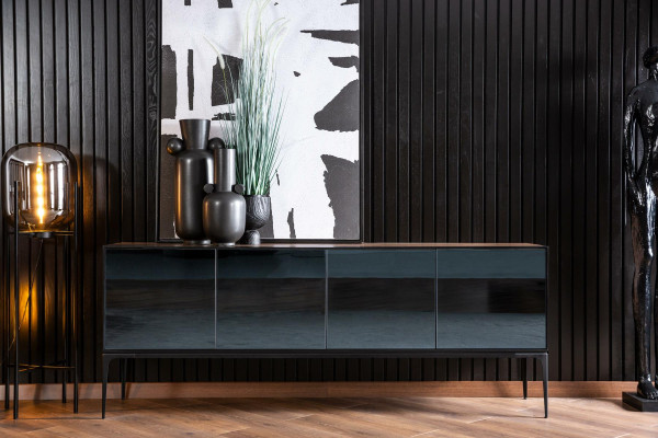 Chest of drawers in brown mirror doors Modern style with storage Chests of drawers Sideboard