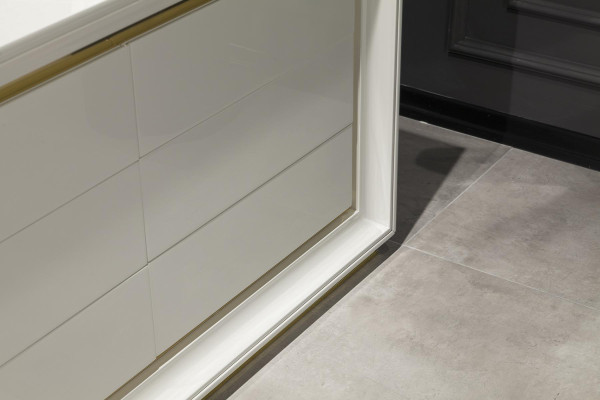 Chest of drawers Mirror modern style White sideboard drawers for storage