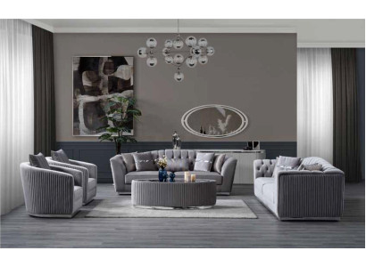 Upholstered sofa 3-seater comfortable luxurious in sofa couch modern style 286cm