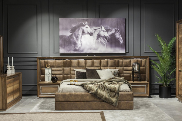 Luxury Furniture Bed 160x200 Wardrobe Beds Furniture Upholstered Hotel Furnishings