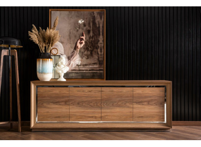 Brown Chest of drawers Sideboard Buffet Wardrobe Furniture Sideboard 218cm