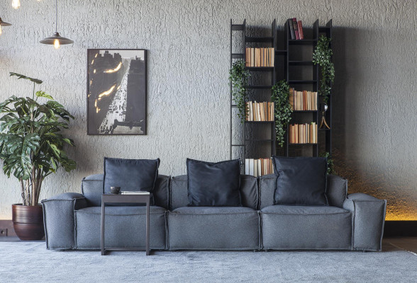 Cozy Couch Living room 300cm Big Sofa Couches Sofas Fabric Sofa Textile