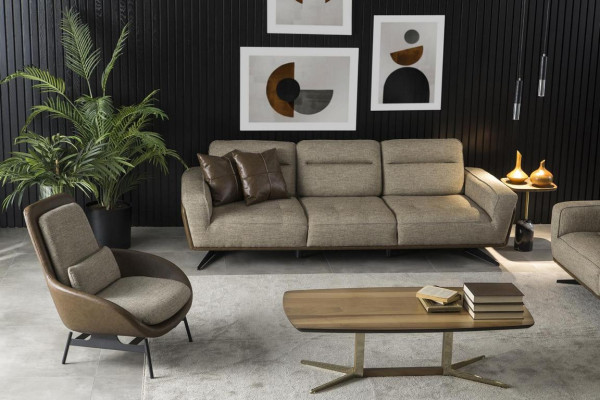 Cozy Couch 260cm Big Sofa Couches Sofas Fabric Sofa Textile Living room